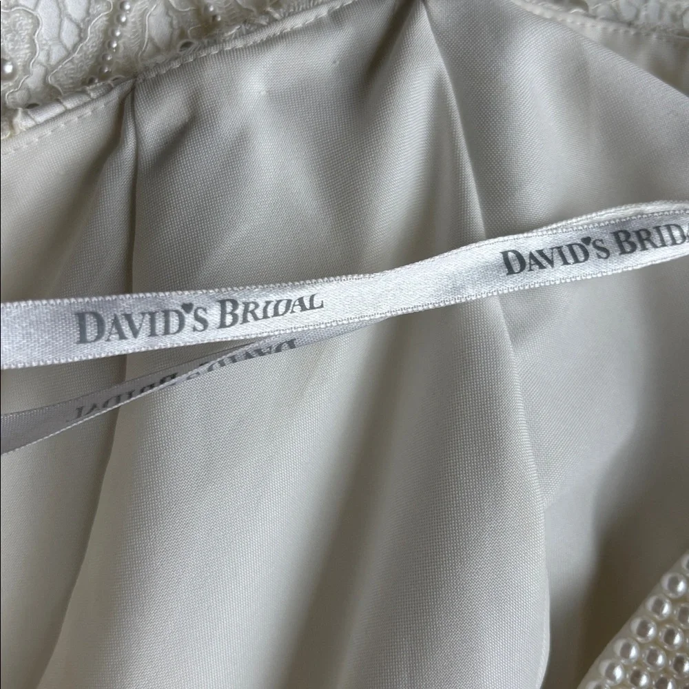 David's Bridal PEARL and Ivory Lace bridal gown